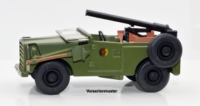 NPE Modellbau NA88234 - H0 IFA P3 Kübelwagen Grenztruppen mit Panzerbüchse SPG-9D